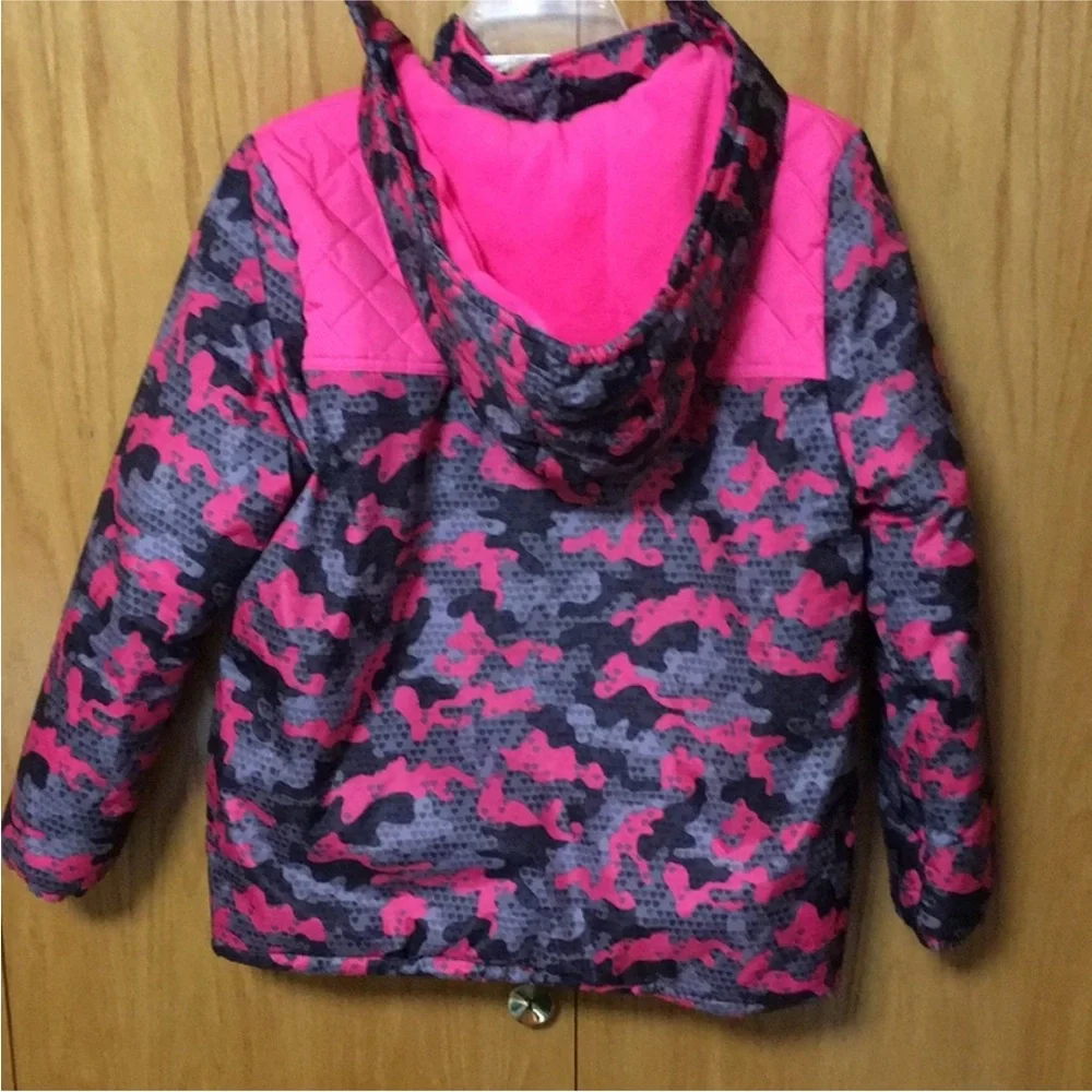 Pink Platinum Advanced Girls Winter Camo Puffer Jacket